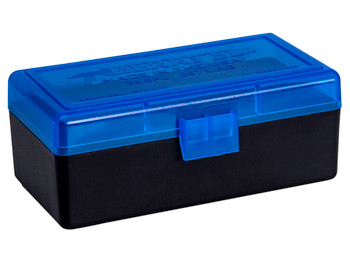 Berry's 36713 Ammo Box 38Special/357Mag Blue/Black Polypropylene 50rd