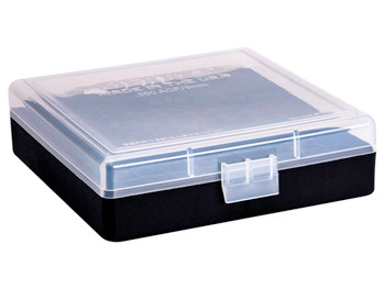 Berry's 87412 Ammo Box 9mm/380ACP Clear/Black Polypropylene 100rd