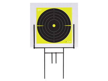 EZ-Aim 15309 Portable Range Target Stand Black Steel 18" W x 19" H Includes 2 Adhesive Targets