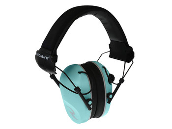 Radians R3220ECS R3200 Dual Mic Electronic Muff 23 dB Over the Head Aqua Blue