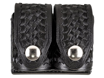 HKS 203BLBN SpeedLoader Case Double Large Black Hytrel Belt Loop Belts 2.25" Wide