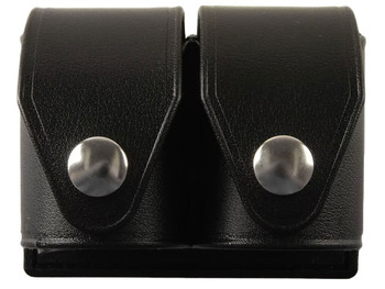 HKS 203PLBN SpeedLoader Case Double Black Large Hytrel Belt Loop Fits S&W/Ruger/Colt/Taurus/Dan Wesson Belts 2.25" Wide