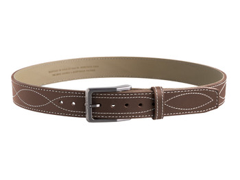 Magpul MAG127621046 Tejas EL Pistolero Chocolate Brown Bull Hide 46" 1.50" Wide Buckle Closure