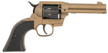 Diamondback DB055AA041 Sidekick  22  LR22 WMR 9rd Shot 4.50 Burnt Bronze Burnt Bronze Black Cerakote Cylinder Black Checkered Nylon Grips UPC: 810035755338