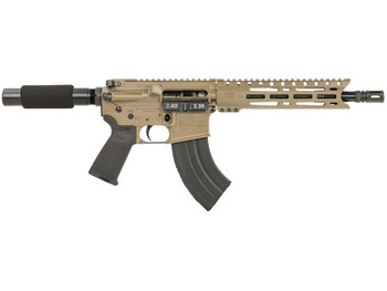 Diamondback DB1915O061 DB15 7.62x39mm 28+1 10", FDE, Carbon Lower, 9" M-LOK Handguard, Black Padded Buffer Tube/Magpul Grip