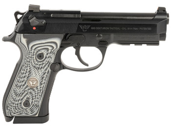 Wilson Combat BER-92CT-9 92G Centurion 9mm Luger 20+1 4.25" Target Crown Barrel, Black Steel Serrated Slide, Black Steel Frame w/Picatinny Rail, Black/Gray G10 Grip, Ambidextrous
