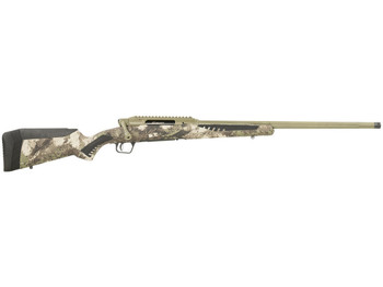 Savage Arms 58023 Impulse Big Game 243 Win 4+1 22" Threaded, Hazel Green Barrel/Rec, Woodland Camo AccuStock with AccuFit, Includes Detachable Box Mag