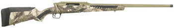 Savage Arms 58025 Impulse Big Game 3006 Springfield 41 22 Threaded Hazel Green BarrelRec Woodland Camo AccuStock with AccuFit Includes Detachable Box Mag UPC: 011356580252