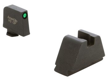 AmeriGlo GL811 Optic Compatible Sight Set for Glock 3XL Tall Green Tritium Black Outline Front Sight-Black Rear Sight