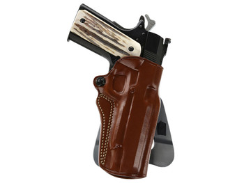 Galco SM2213R Speed Master 2.0 OWB Tan Leather Paddle Fits 1911 Fits 5" Barrel Left Hand