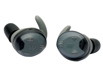Walker's GWPSLCRRC2 Silencer 2.0 R600 26 dB In The Ear Gray Polymer