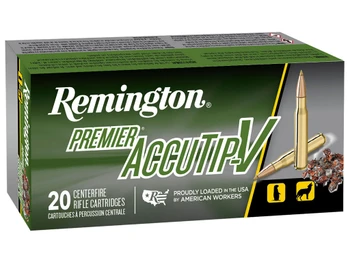 Remington Ammunition 21202 Premier Accutip-V 224Valkyrie 60gr AccuTip V Boat Tail 20 Per Box/10 Case