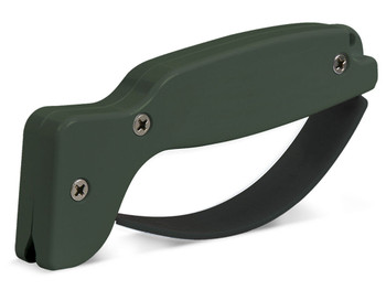 AccuSharp 008C Sharpener Hand Held Hard Diamond Sharpener Ergonomic Olive Drab Handle
