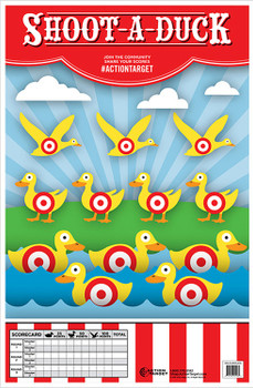 Action Target GSCARDUCK100 Entertainment  Ducks Paper Hanging 23 x 35 MultiColor 100 Per Box UPC: 816506025962