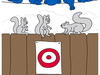 Action Target GSBKYARD100 Entertainment Animals/Cans/Target Paper Hanging 23" x 35" Multi-Color 100 Per Box