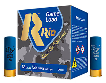 Rio Ammunition TG368 Game Load  12 Gauge 2.75 1 14 oz 8 Shot 25 Bx 10 Cs 36 gram UPC: 8435101623162