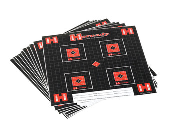 Hornady 9963 Lock-N-Load Target Grid Hanging Paper Black Red White 10 Pack