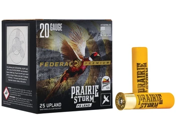 Federal PFX258FS6 Premium Prairie Storm FS 20Gauge 3" 1 1/4oz 6Shot 25 Per Box/10 Case