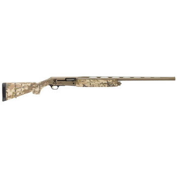 Browning 011438204 Silver Field 12 Gauge 3.5 41 2.75 28 FDE BarrelRec AURIC Camo Synthetic Stock With Textured Gripping Surface UPC: 023614855842