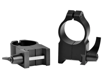 Warne 203LM Vertical Rings Maxima Matte Black 1" Extra High Quick Detach 0 MOA