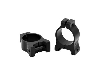 Warne V400M Vapor Scope Ring Set Matte Black Aluminum, 1" Tube, Low Picatinny/Weaver