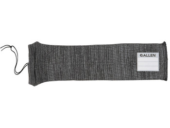 Allen 13170 Stretch Knit Handgun Sock Gray Silicone-Treated Knit w/Custom ID Labeling Holds Handguns 14" L x 3.75" W Interior Dimensions