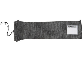 Allen 13170 Stretch Knit Handgun Sock Gray Silicone-Treated Knit w/Custom ID Labeling Holds Handguns 14" L x 3.75" W Interior Dimensions