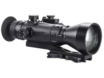 AGM Global Vision 15WP4423483111 Wolverine Pro-4 3AL1 Night Vision Rifle Scope Matte Black 4x70mm Gen 3 Auto-Gated Level 1 Illuminated Red Chevron w/Ballistic Drop Reticle