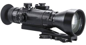 AGM Global Vision 15WP4423474111 Wolverine Pro4 3APW Night Vision Rifle Scope Matte Black 4x70mm Gen 3 AutoGated White Phosphor Illuminated Red Chevron wBallistic Drop Reticle UPC: 810027779748