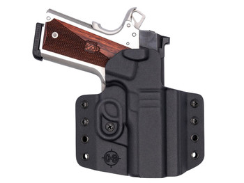 C&G Holsters 1862100 Covert OWB Black Kydex Belt Loop Fits 1911 3.5" Right Hand