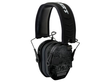 Walker's GWPRSEMYP Razor Slim Electronic Muff 23 dB,Over the Head, Typhoon Camo/Black Polymer