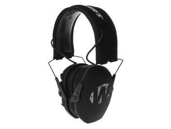 Walker's GWPRSEMFS Razor Slim Electronic Freedom Muff 23 dB Over the Head Black w/Distressed Walker's Logo Polymer