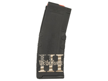 Black Rain Ordnance MAG303PERCENT Magazine 30rd 223 Rem/5.56 NATO We The People Engraving Fits AR-15 Platform