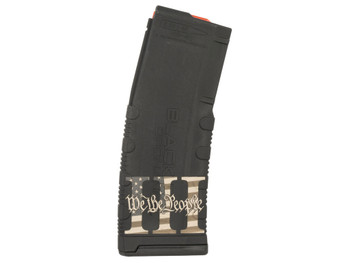 Black Rain Ordnance MAG303PERCENT Magazine 30rd 223 Rem/5.56 NATO We The People Engraving Fits AR-15 Platform