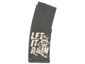 Black Rain Ordnance MAG30LETITRAINB Magazine 30rd 223 Rem/5.56 NATO Let It Rain Bullet Engraving Fits AR-15 Platform