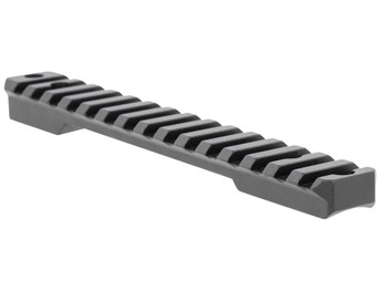 Talley PLM258779 Fierce Rivalry Picatinny Rail Black Anodized Long Action 20 MOA