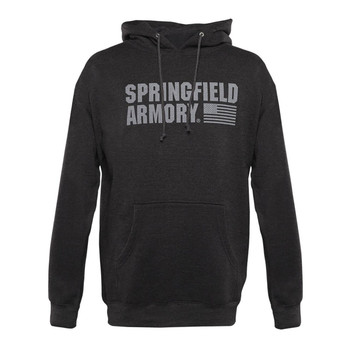 Springfield Armory GEP1663S Springfield Flag Logo Mens Charcoal Gray Long Sleeve Small UPC: 706397936389