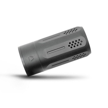 Strike Industries BSOPPRESSORUBK Oppressor Universal Blast Shield MultiCal 3.37L 1.61D Black Anodized SteelAluminum for Barrels with 12  58 Threads Max .98D Barrels UPC: 793811764864