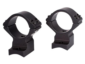 Talley 74X725 Scope Mount/Ring Combo Extended Black Anodized 30mm Tube Savage Round Receiver with AccuTrigger (110 Series/A17/A22) Medium Rings