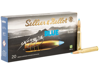 Sellier & Bellot SB3006XB eXergy 30 06Springfield 180gr TAC EX Blue 20 Per Box/12 Case