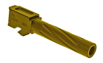 Rival Arms RA20G101E Precision V1 DropIn Barrel 9mm Luger 4.49 Gold PVD Finish 416R Stainless Steel Material for Glock 17 Gen34 UPC: 788130029886