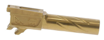 Rival Arms RA20P001E Precision DropIn Barrel 9mm Luger 3.10 Gold PVD Finish 4340H Steel Material for Sig P365 UPC: 788130031315 Rival Arms RA20P001E Precision DropIn Barrel 9mm Luger 3.10 Gold PVD Finish 4340H Steel Material for Sig P365 UPC: 788130031315
