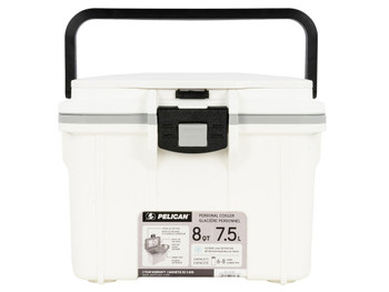 PELICAN 8Q-1-WHTGRY 8QT ELITE COOLER WHT/GRY