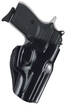 Galco SG858B Stinger  OWB Black Leather Belt Slide Fits SW MP .380 Shield EZ Fits 33.30 Barrel Right Hand UPC: 601299023604