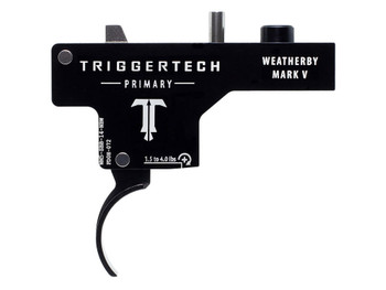 TriggerTech WM5SBB14NBW Primary Single-Stage Curved Trigger with 1.50-4 lbs Draw Weight & Black PVD Finish for Weatherby Mark V