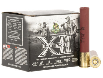 HEVI-Shot HS54105 HEVI-XII 410Gauge 3" 1/2oz Tungsten 5Shot 25 Per Box/5 Case