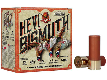 HEVI-Shot HS14713 HEVI-Bismuth Upland 12Gauge 2.75" 1 1/4oz Bismuth 3Shot 25 Per Box/10 Case