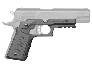 Recover Tactical CC3H04 Grip & Rail System Gray Polymer Picatinny for Standard Frame 1911