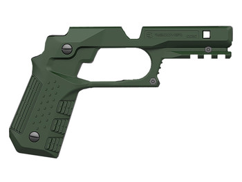 Recover Tactical CC3C-03 Grip & Rail System Green Polymer Picatinny for Compact 1911