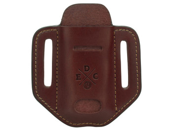 1791 Gunleather HDESSLCHNA EDC Heavy Duty Easy Slide Solo OWB Chestnut Leather Belt Slide Ambidextrous